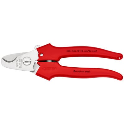 KNIPEX Kabelscheren, Griffe mit Kunststoff umspritzt