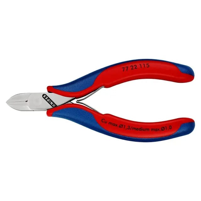 KNIPEX Elektronik-Seitenschneider, mit durchgestecktem Gelenk