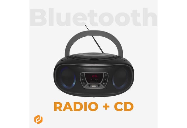 DENVER TCL-212BT - Black - Boombox - CD - FM - USB - Bluetooth