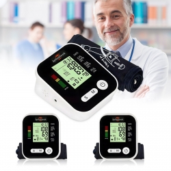 Ortviai – Oberarm-blutdruckmessgerät Elektronisch Mit Lcd-display – Automatische Messung Von Druck Und Puls, Arrhythmie-erkennung, Farbskala