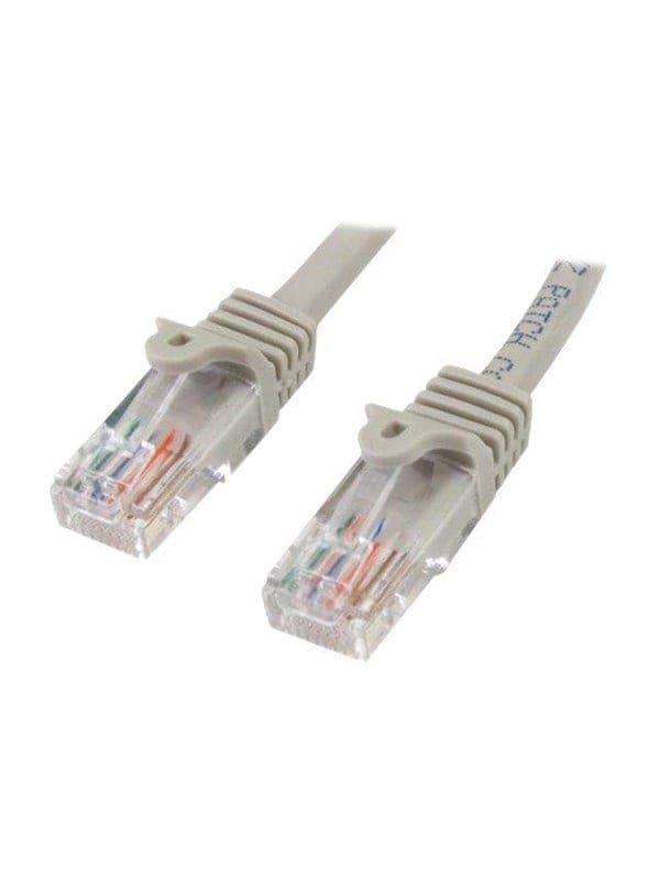 StarTech.com 2m Gray Cat5e / Cat 5 Snagless Patch Cable - patch cable - 2 m - grey - Grau - 2m