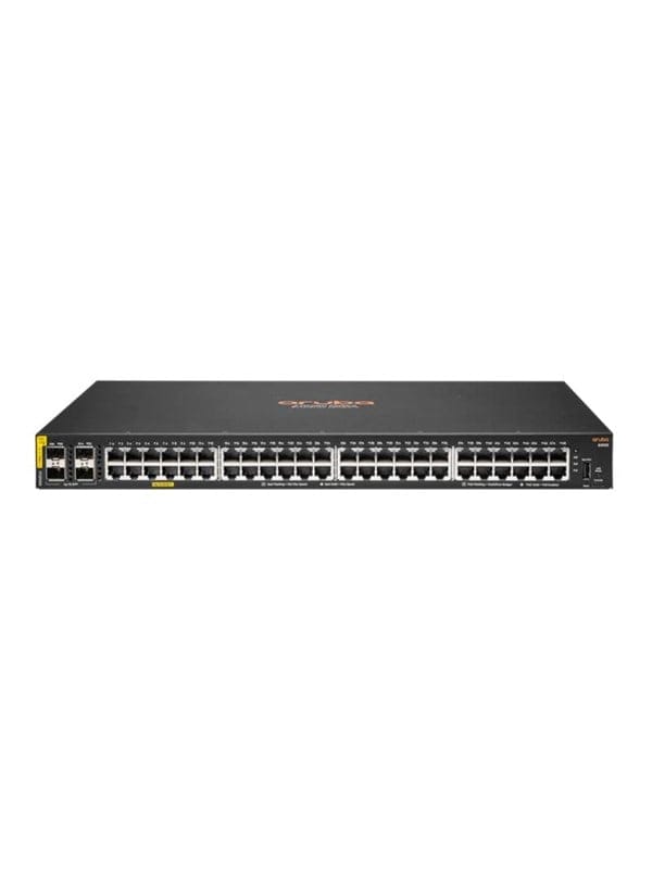 Hewlett Packard Enterprise R8N85A Aruba Networking CX 6000 48G Class4 PoE 4SFP 370W Switch