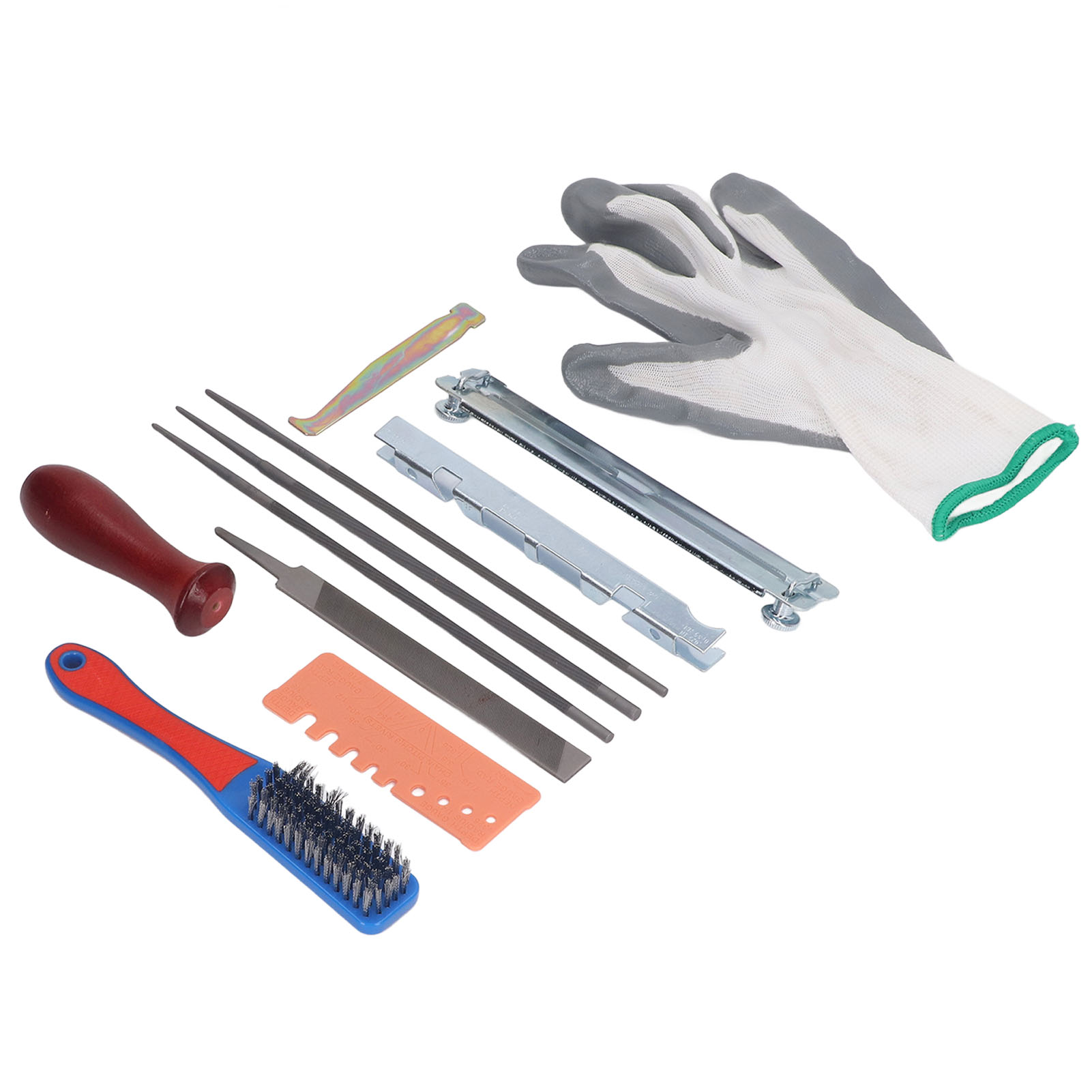 Kit De 12 Affûteuses De Chaîne De Tronçonneuse Avec Manche En Bois
