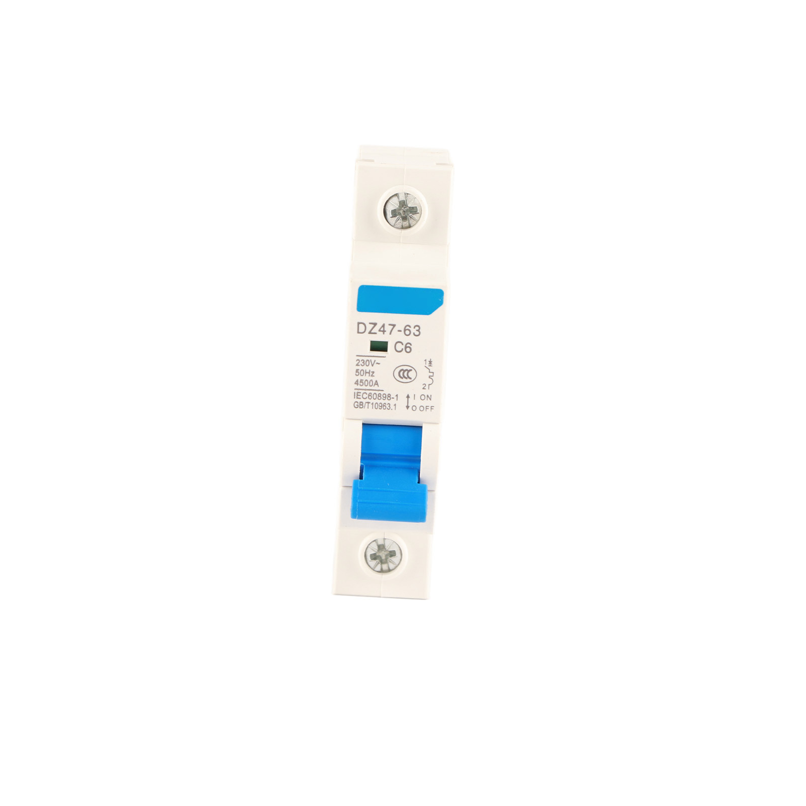 Disjoncteur Miniature 1p Pour Petits Groupes Électrogènes Dz47-63 230 V 6 A