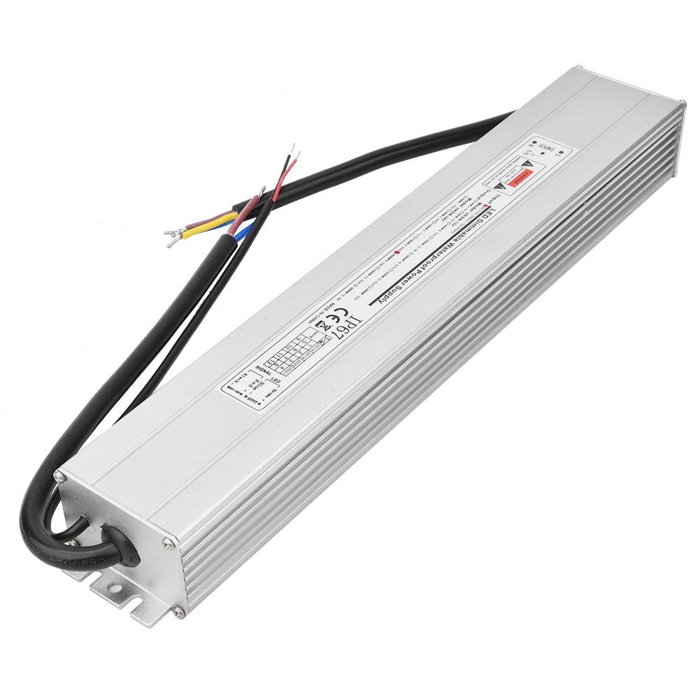 Alimentation Led À Intensité Variable, Étanche Ip67, Entrée Ac 170-260 V (50/60 Hz), Sortie 24 V 200 W 8,33 A