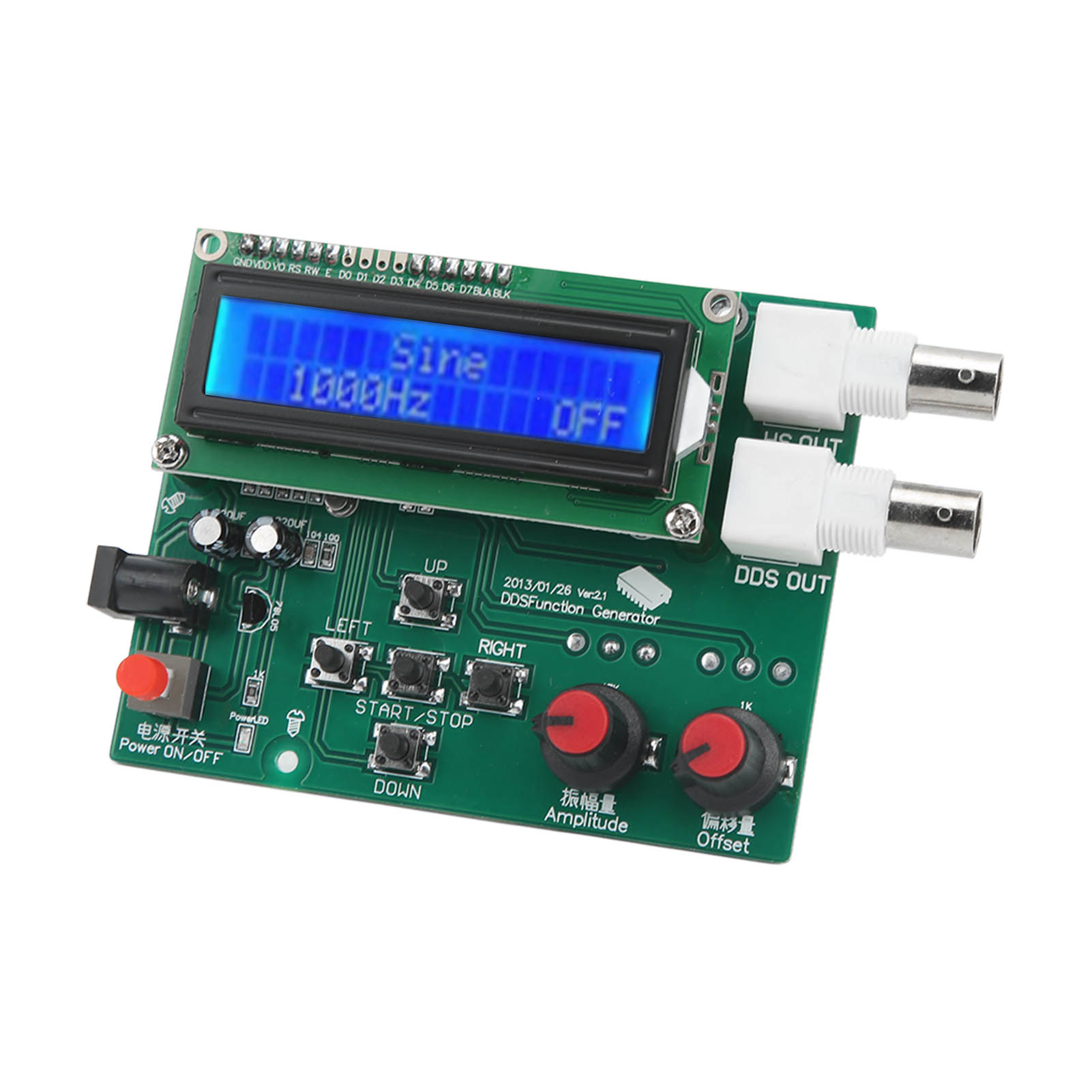 Module Générateur De Signaux Fonctionnels Dds, Compteur De Fréquencemètre De Source Fonctionnelle 1 Hz – 65 534 Hz
