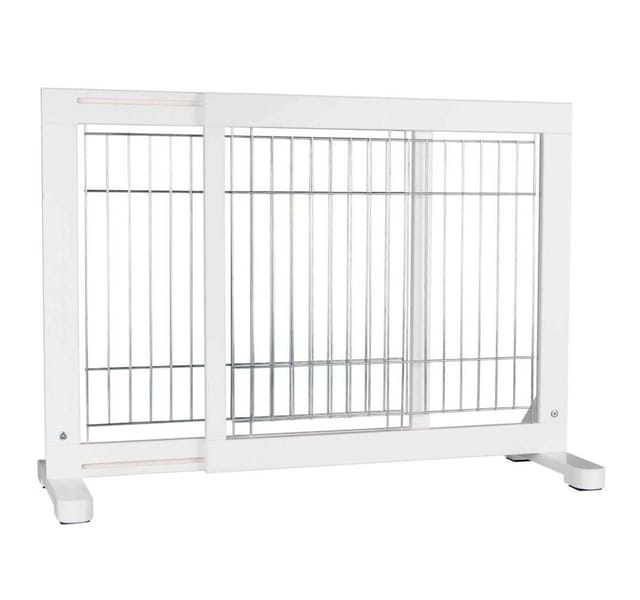 Trixie Barrier wood 65-108 × 61 cm white