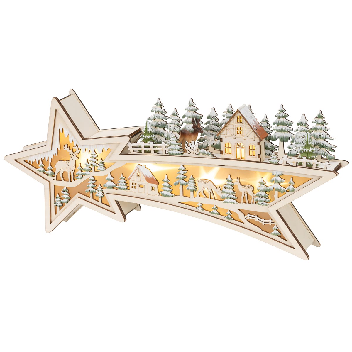 Batt. Led Sternschnuppe L: 5,5 Cm W: 43,5 Cm H: 18 Cm Ww