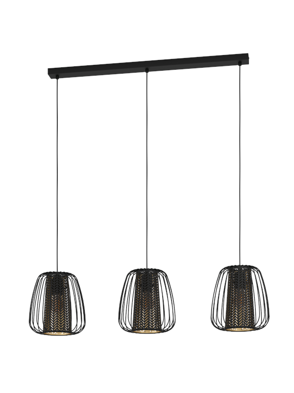 EGLO CURASAO Hängeleuchte, schwarz, gold