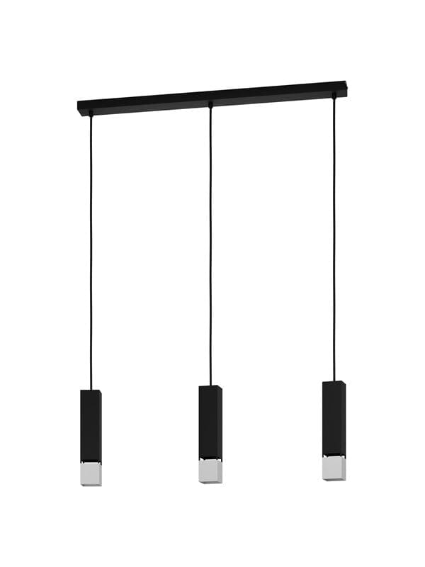 EGLO BUTRANO Hängeleuchte, schwarz, silber