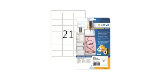 HERMA film labels - 525 label(s) - 38.1 x 63.5 mm