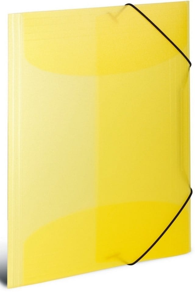 HERMA 3-flap folder - for A3 - translucent yellow