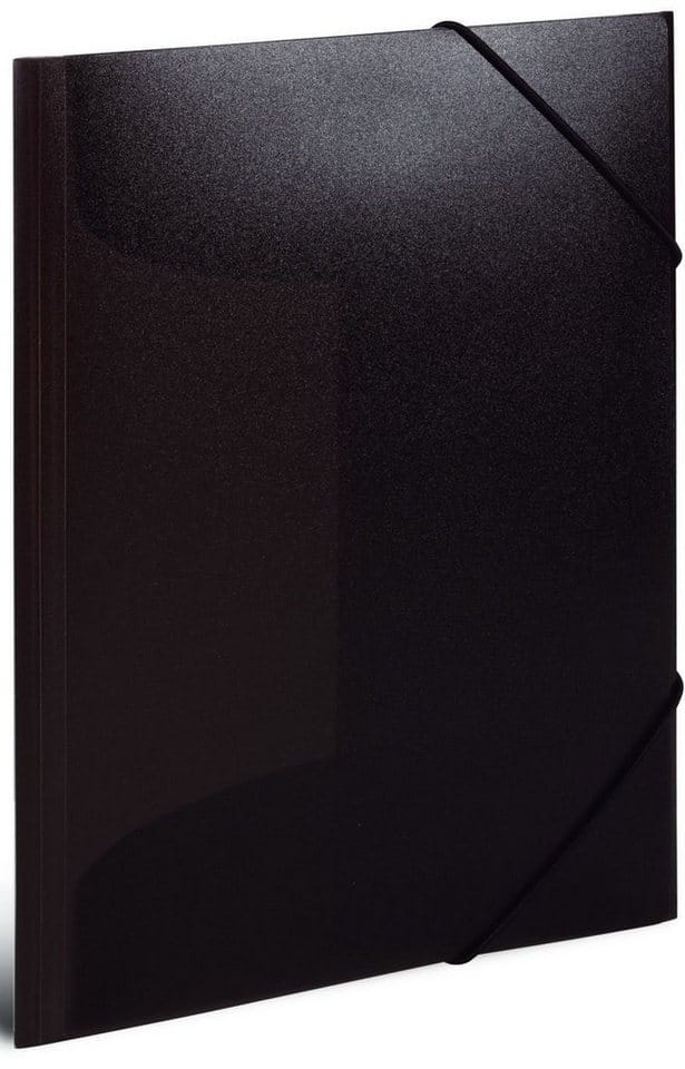 HERMA Elasticated folder A4 PP translucent black