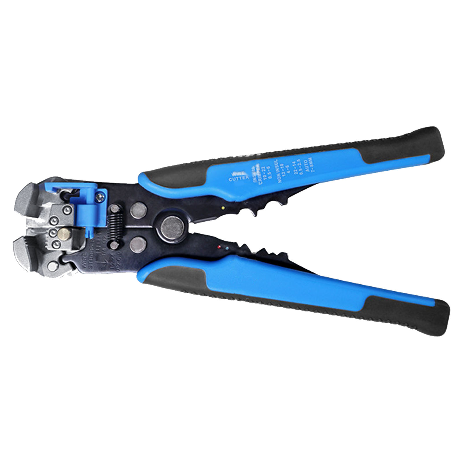 Automatischer 3-in-1-abisolierer Mit Rutschfestem Griff, Für Elektriker, Blau, Zum Mühelosen Schneiden Und Abisolieren Von Kabeln