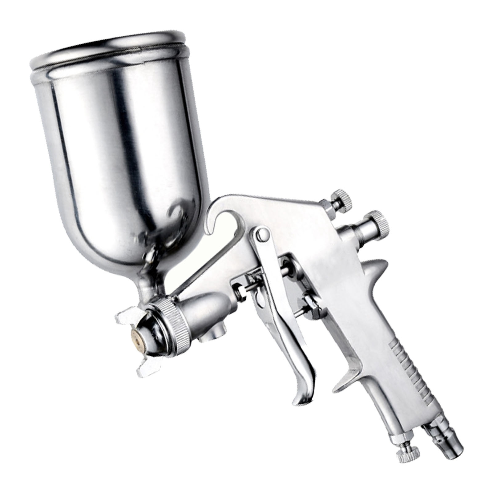 Pneumatische Farbpistole Mit 400-ml-farbbecher Zum Lackieren Von Möbeln, Autos Und Anderen Gegenständen.