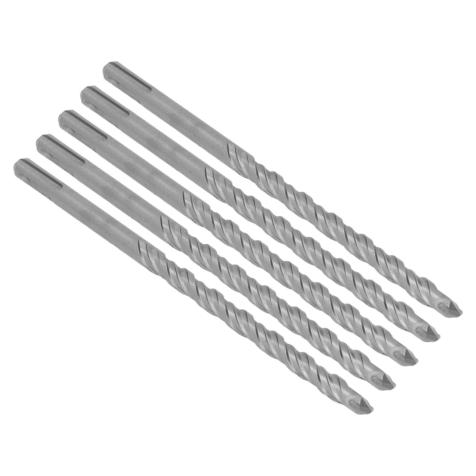 Set Mit 5 Hartmetallbestückten Schlagbohrern, 2 Schneiden, Für Ziegel Und Beton, 210 Mm X 12 Mm / 0,47 Zoll