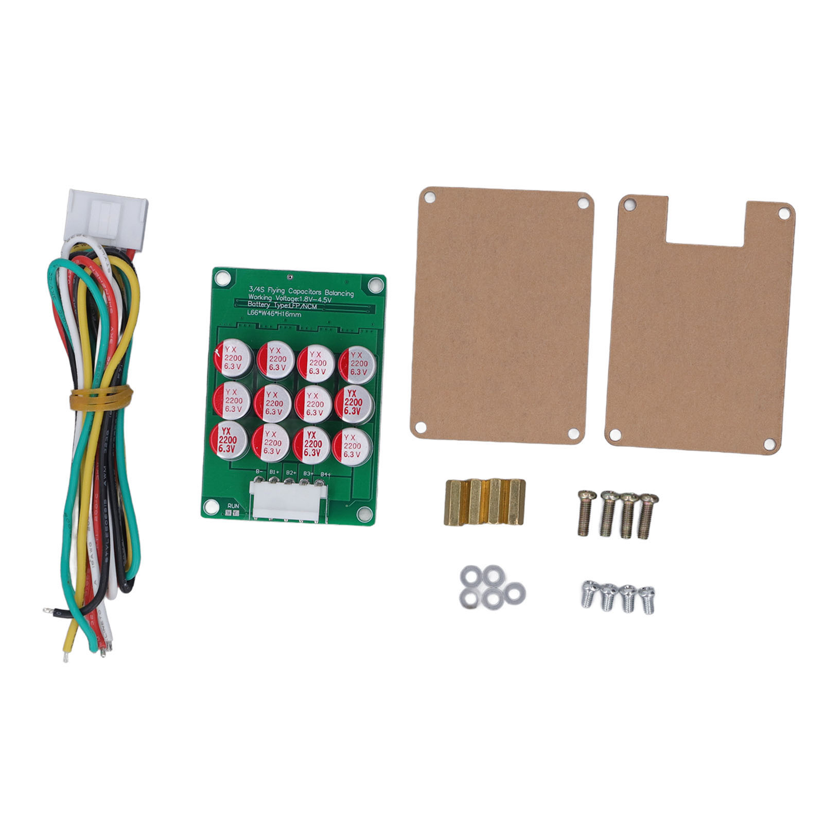 Aktiver Equalizer Für 4s-akkus Mit Kabel, Balancerplatine Für Ternäre Lfp-zellen (1,8 V – 4,5 V) Mit Gehäuse