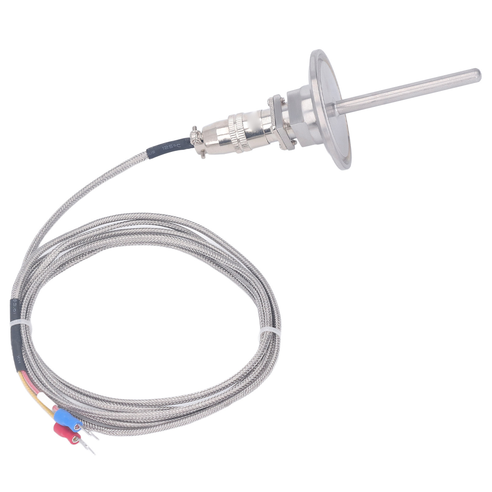 Thermoelement Typ K, 6-mm-temperaturfühler, Messkabel Mit Schnellstecker Nach Luftfahrtstandard, 2 Meter