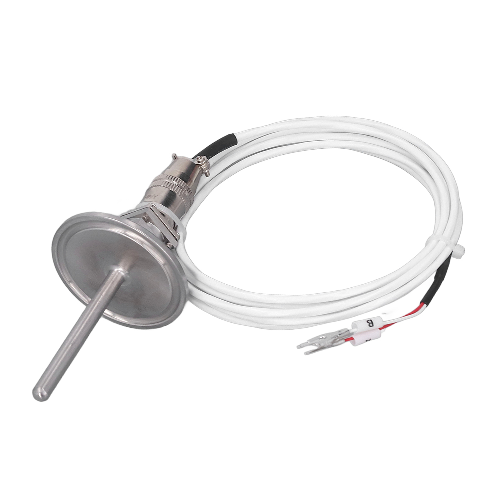Pt100-temperaturfühler Mit Abnehmbarem 3-poligem Stecker, Luftfahrtstecker Und 2 Meter Langem Temperaturmesskabel
