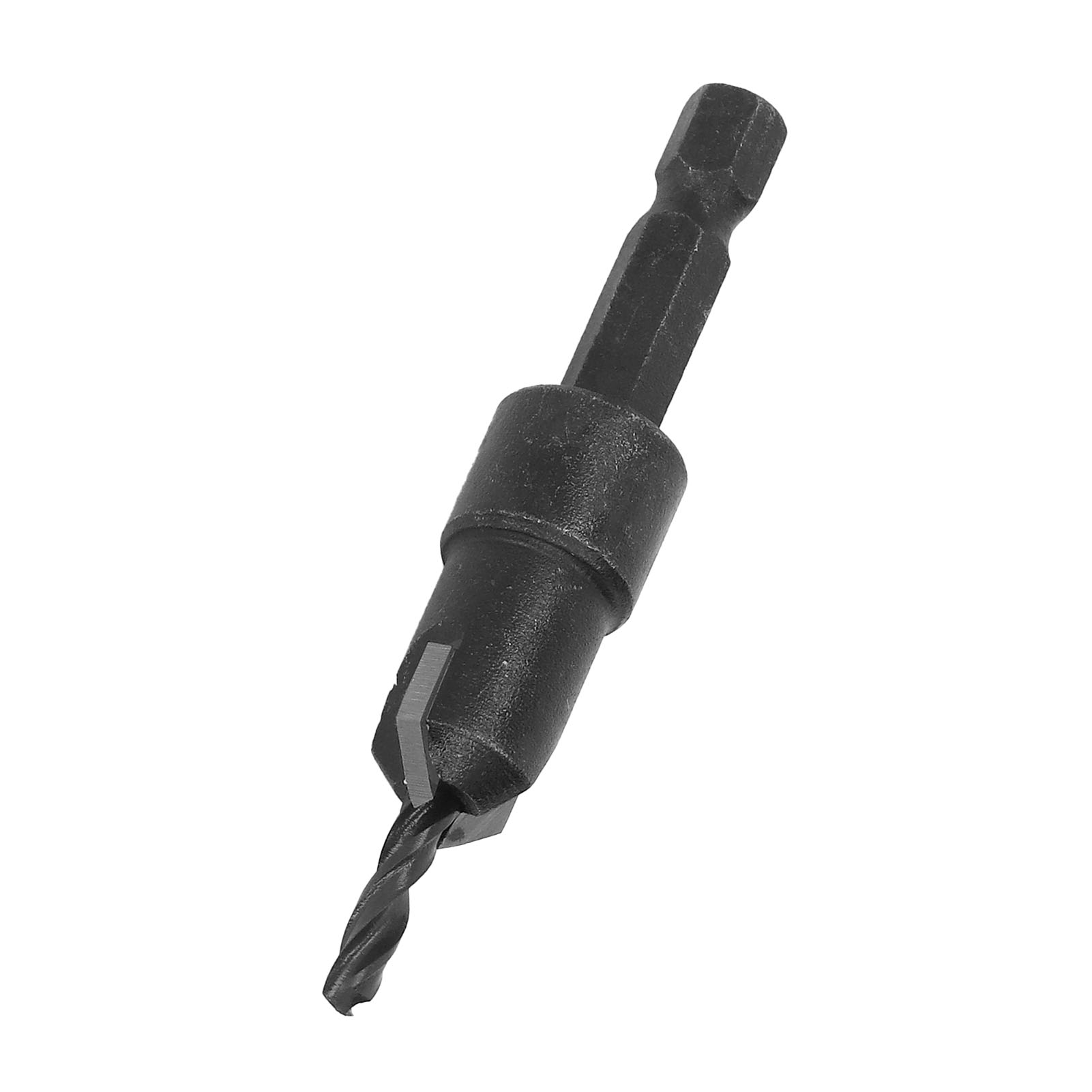 3,5-mm-senkbohrer Mit 6,35-mm-sechskantschaft (1/4"), Breiter Schlitz-kegelbohrer Zum Bohren Von Holz, Schwarz