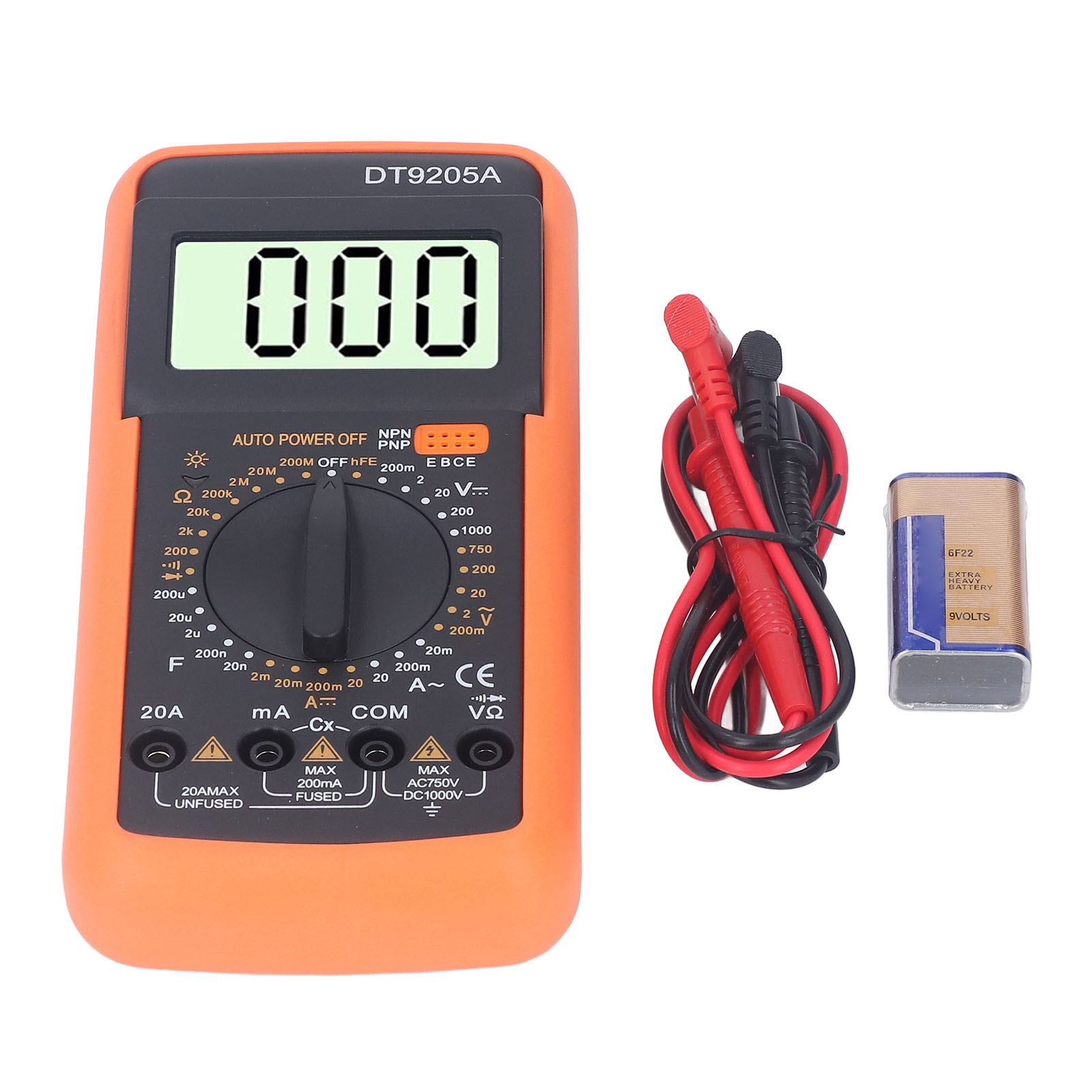 Tragbares Digitales Multimeter Mit Lcd-bildschirm Für Diodenprüfung, Strom-, Spannungs- Und Widerstandsmessung, Voltmeter