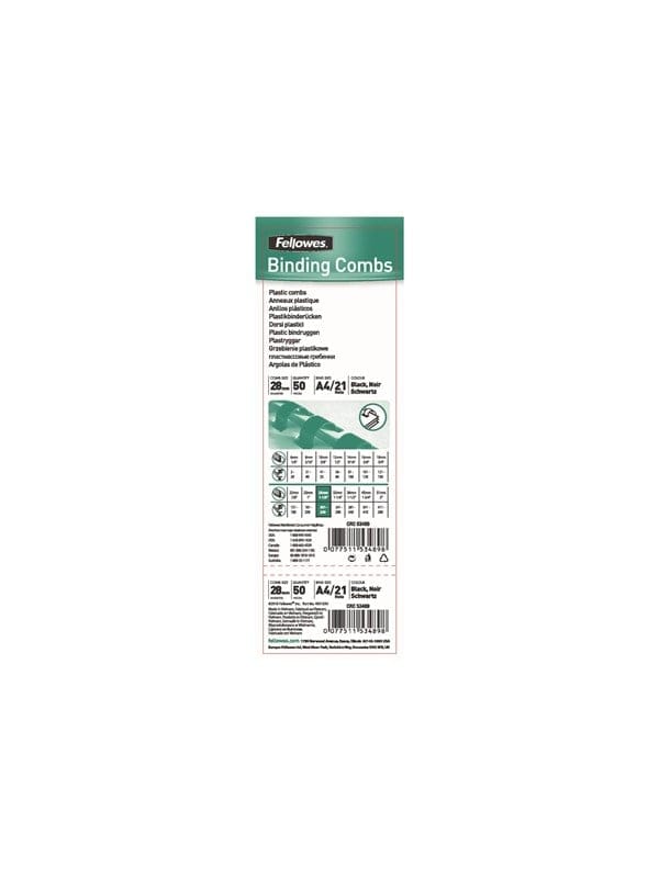 Fellowes - 50 pcs. - plastic binding comb