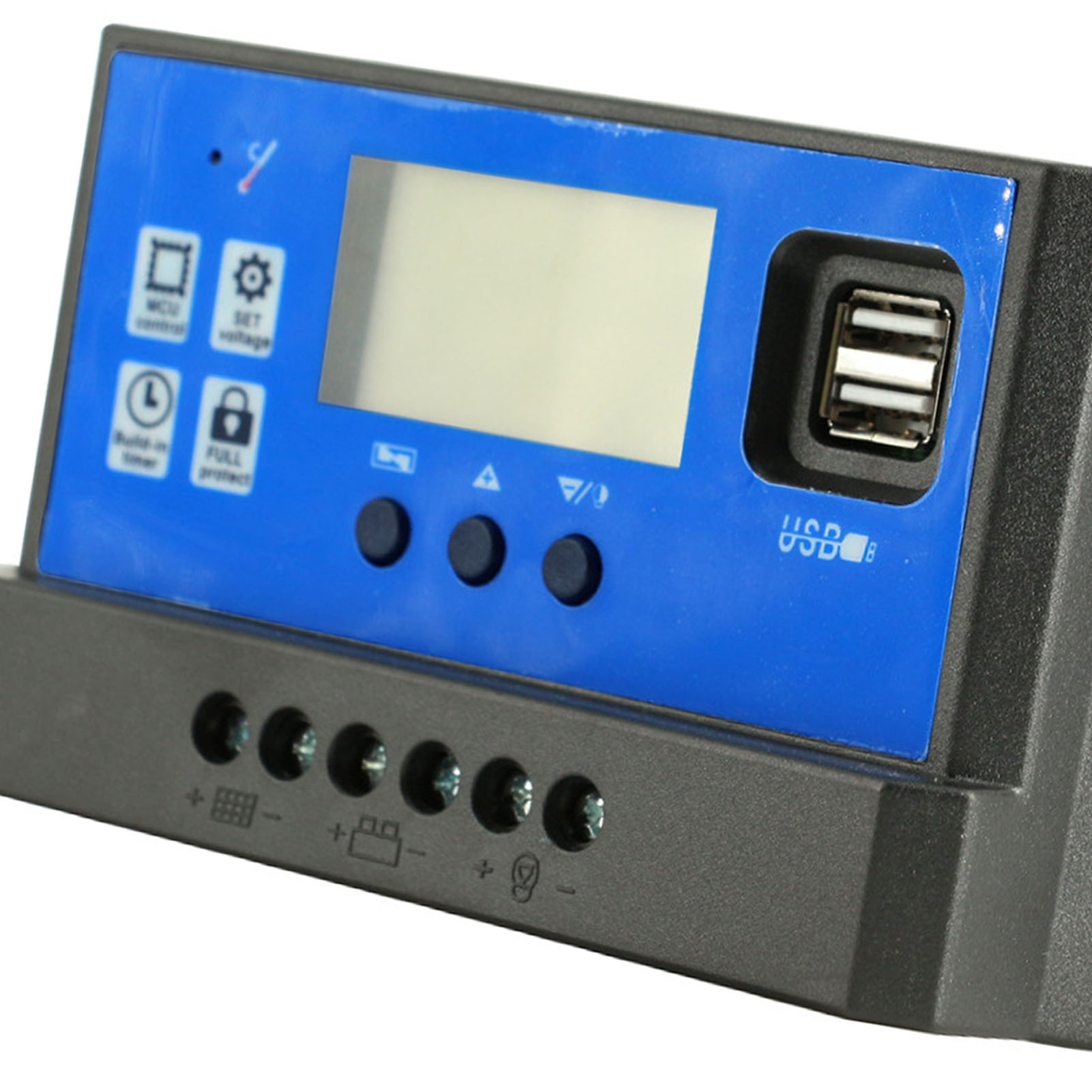 Stabiler Pwm-solarpanel-laderegler Mit Lcd-display Und Einstellbaren Parametern 12v/24v-fotoregler