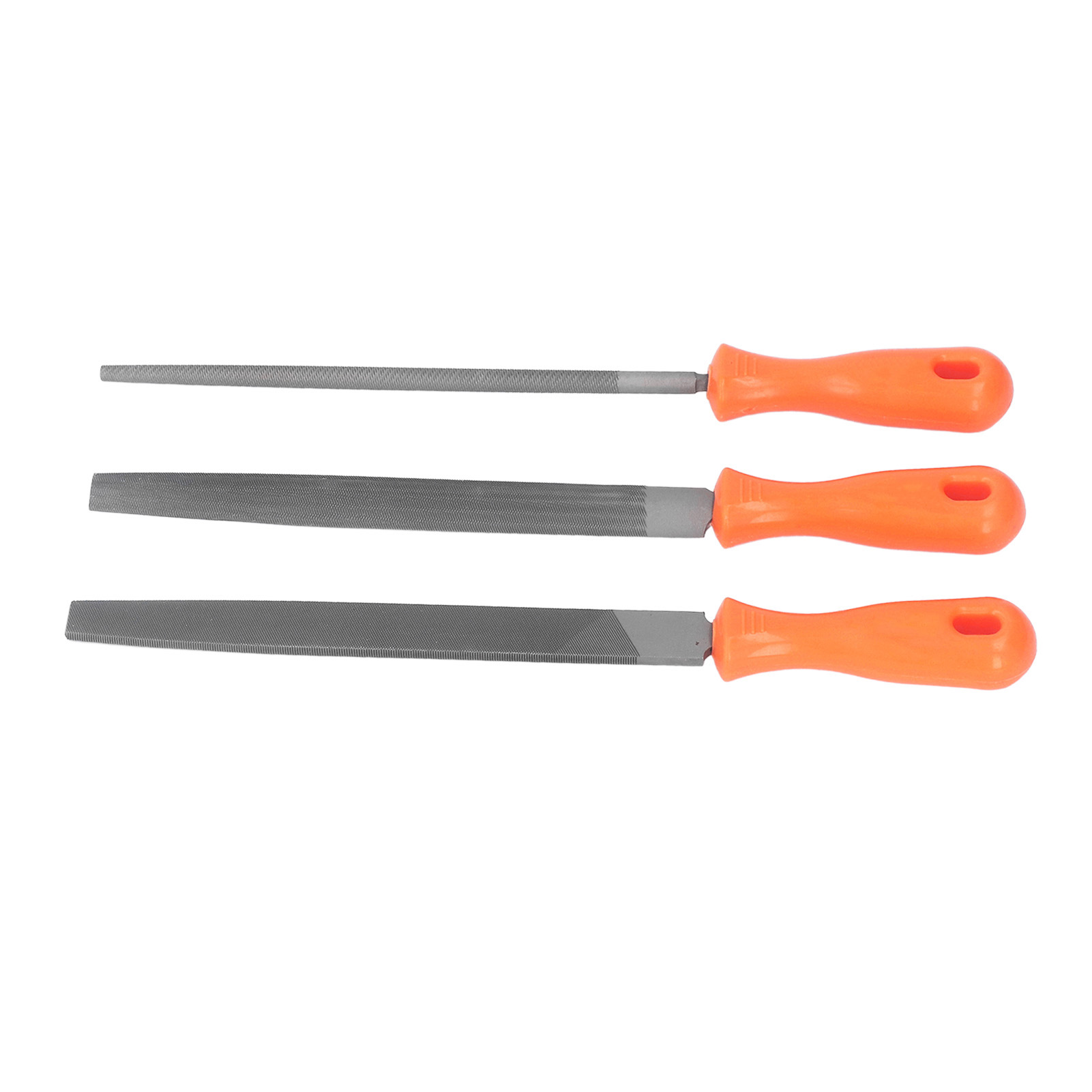 Set Mit 3 Metallfeilen: Flachfeile, Halbrundfeile, Nadelfeile, Werkzeug Aus Legiertem Stahl Für Die Holzbearbeitung