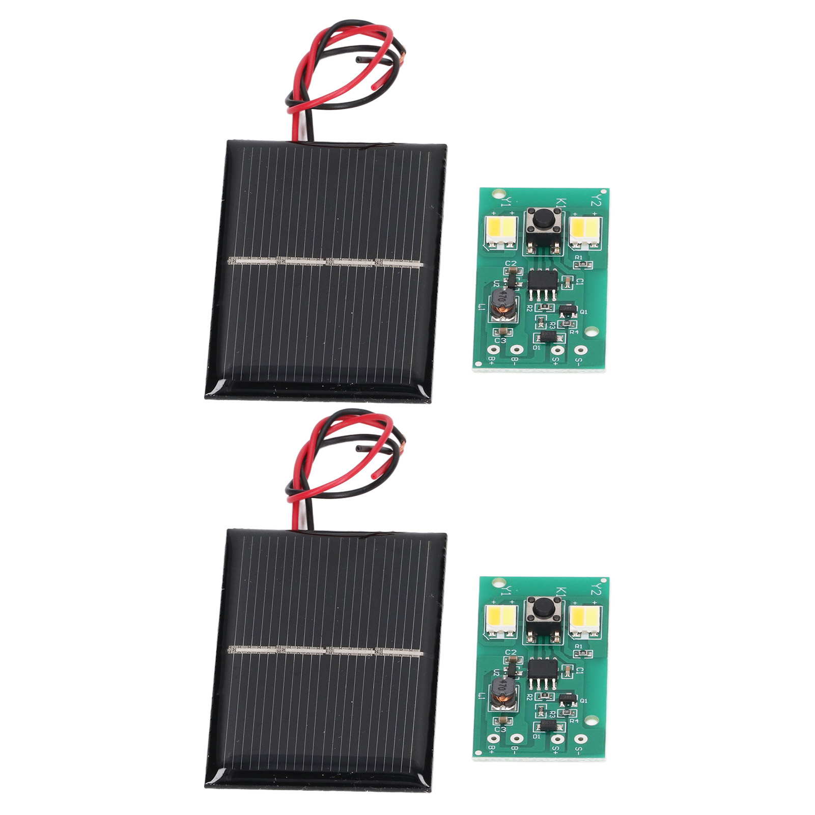 Set Aus 2 Steuerpanels Für Hocheffiziente Solar-gartenleuchten, 1,2 V.