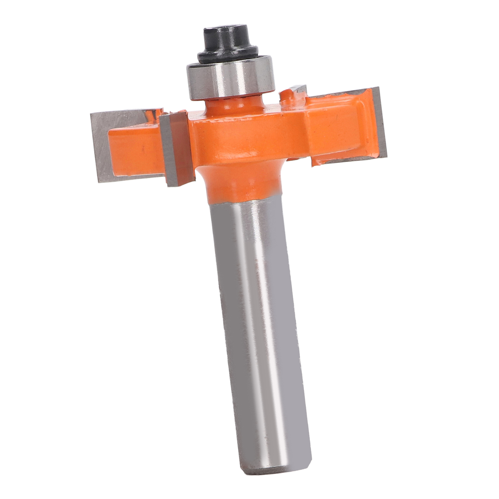 Nutfräser Aus Hochkohlenstoffhaltigem Stahl Mit Vier Schneiden, Spielfrei, 8 Mm Schaft, Für Kiefernholz, Orangefarben