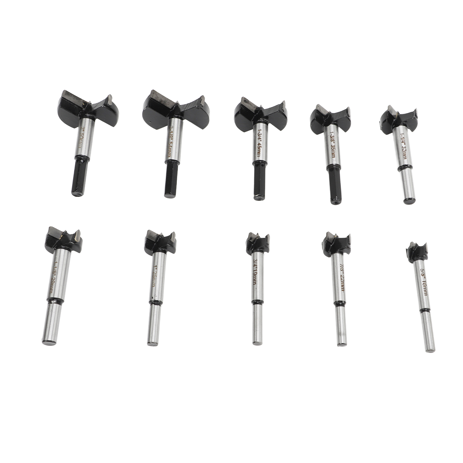 Set Mit 10 Hartmetall-holzbohrern, Präzisions-bogenbohrer Für Faserplatten Und Kunststoff