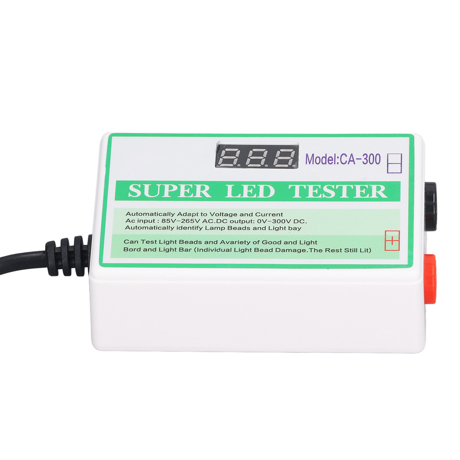 Präziser Led-tester, Led-hintergrundbeleuchtungstester, Gleichspannungsmesser Für Tv-bildschirmlampen, Eu-stecker 85v–265v