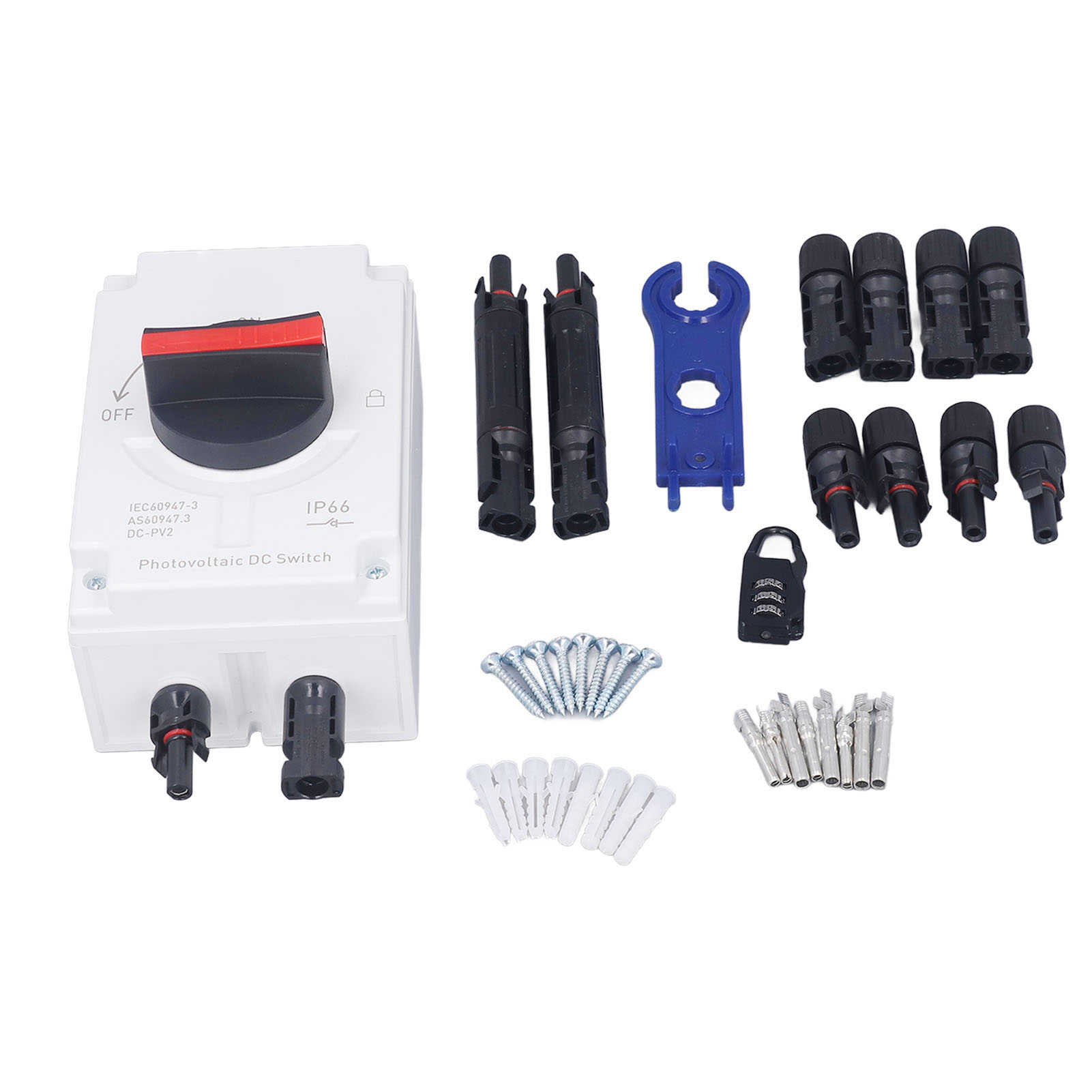 4-poliger Solartrennschalter, Photovoltaik-stromkreisisolator Für Stromversorgungssysteme, Wasserdicht (ip66), 1200 V Dc, 40 A
