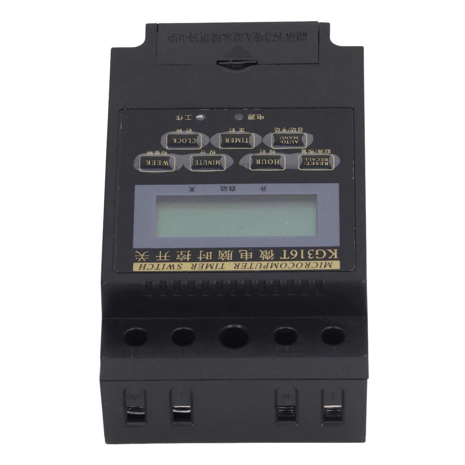 Elektronischer Programmierbarer Timer Mit Automatischer Verzögerung Und Kondensator Für Stehlampe, Schwarz