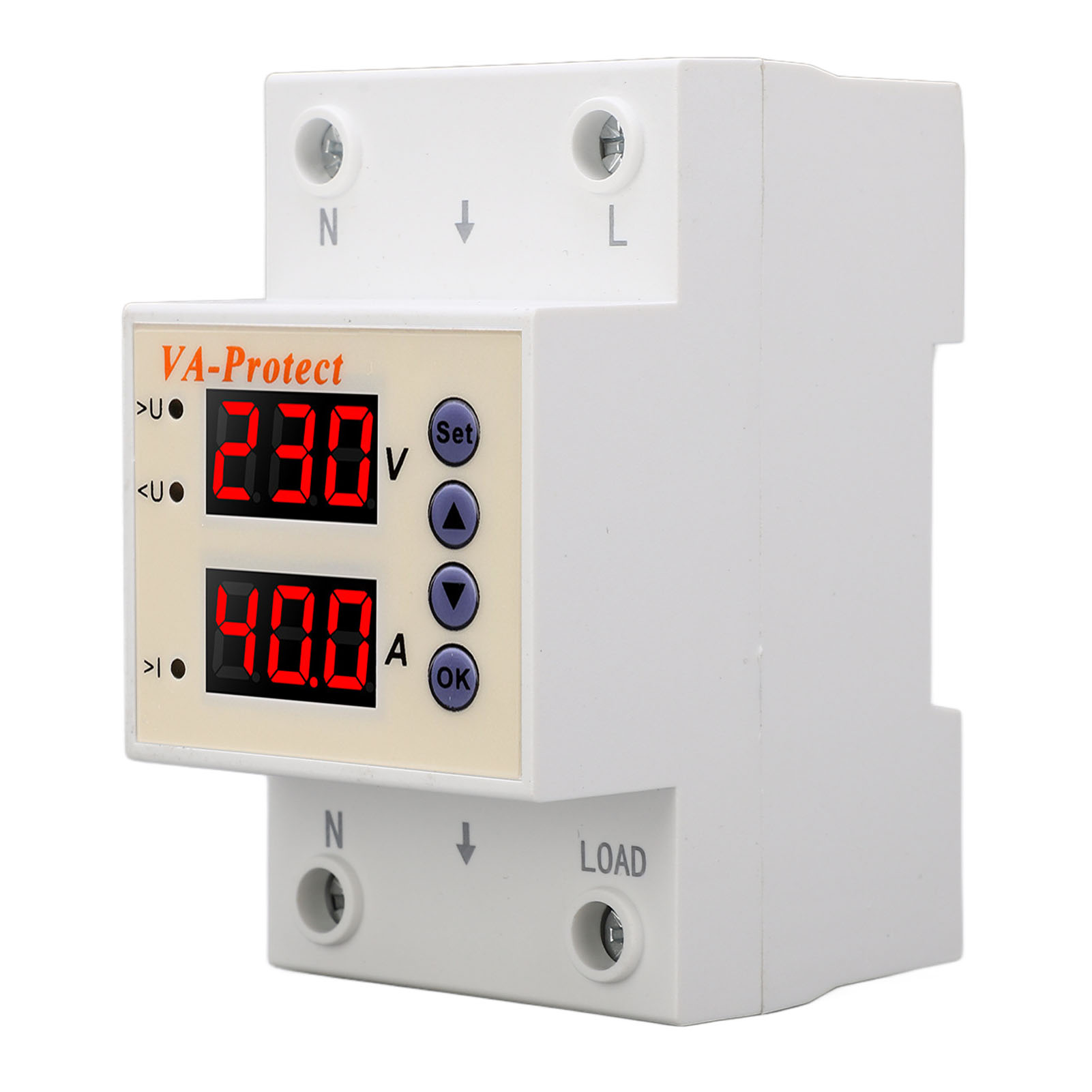 Automatischer Ac220v-leistungsschalter Mit Rückstellung Zum Schutz Vor Über- Und Unterspannung, Einstellbar, 40a