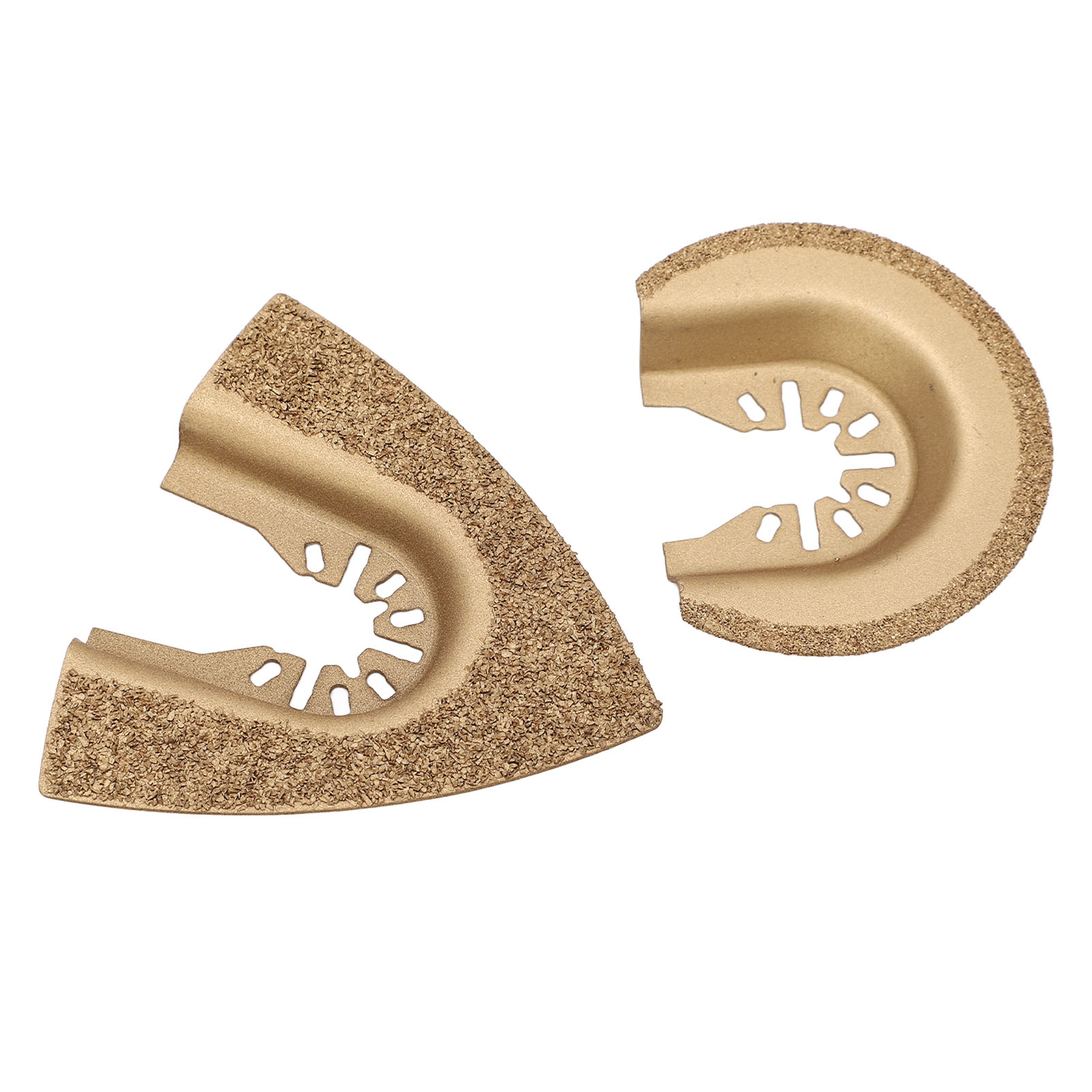 Set Mit 10 Halbkreisförmigen, Dreieckigen Oszillationssägeblättern Aus Hochkohlenstoffhaltigem Stahl, Mehrzweckwerkzeug Für Holz Und Kunststoff