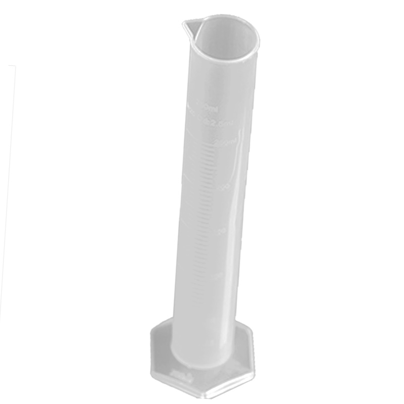 Großer, Gerader, Graduierter Kunststoffzylinder (250 Ml), Graduiert Und Transparent, Ideal Für Experimente.