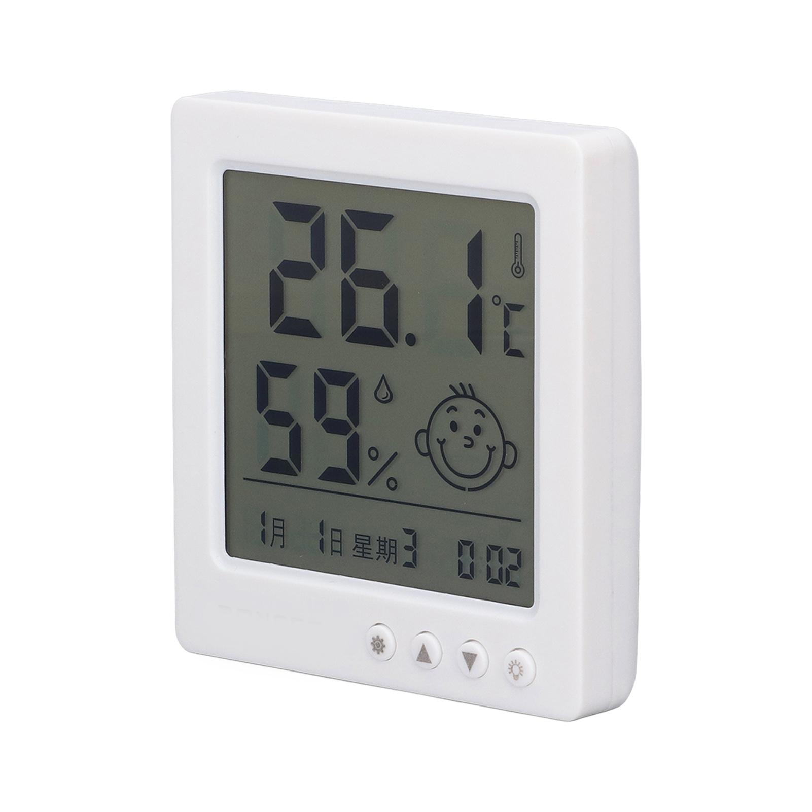Hygrometer-thermometer Für Den Innenbereich Mit Digitalanzeige, Hintergrundbeleuchtetem Temperatur- Und Feuchtigkeitsmesser Für Den Heimgebrauch