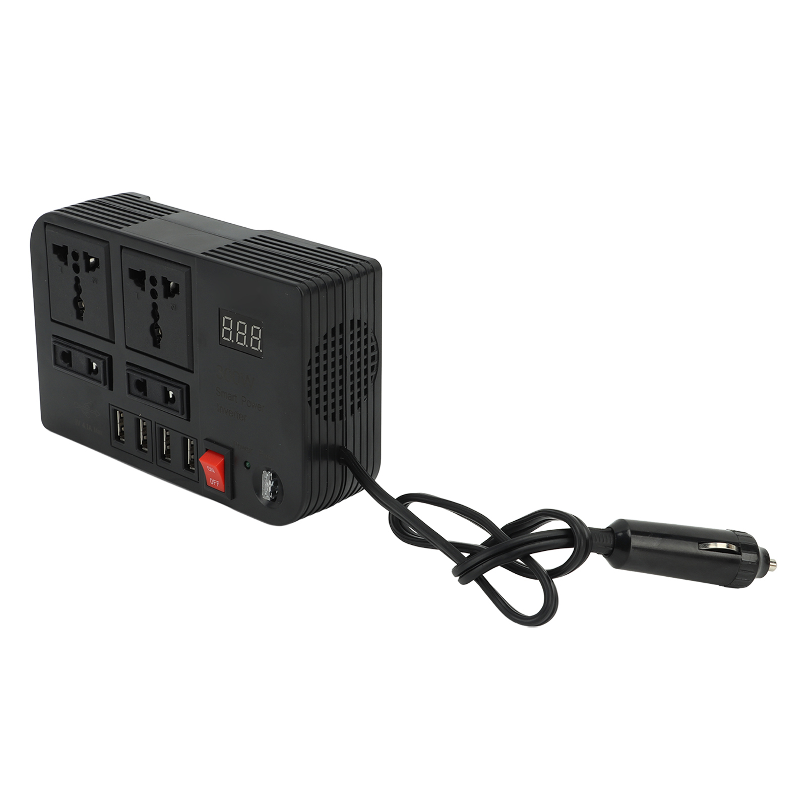 300-w-kfz-wechselrichter (12 V Auf 220 V) Mit 4,1-a-usb-ausgang Und Mehrfachem Schutz