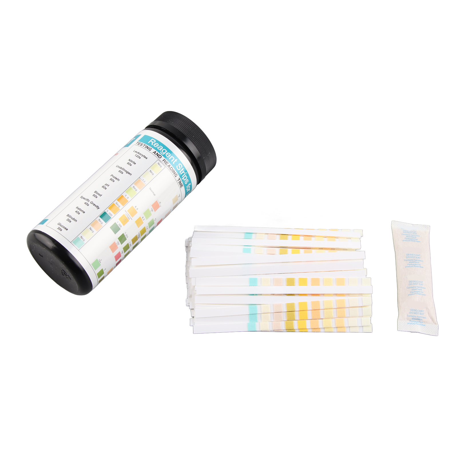 Flasche Mit 100 Teststreifen Zur Urinanalyse (10 Parameter) Zur Überwachung Des Gesundheitszustands.