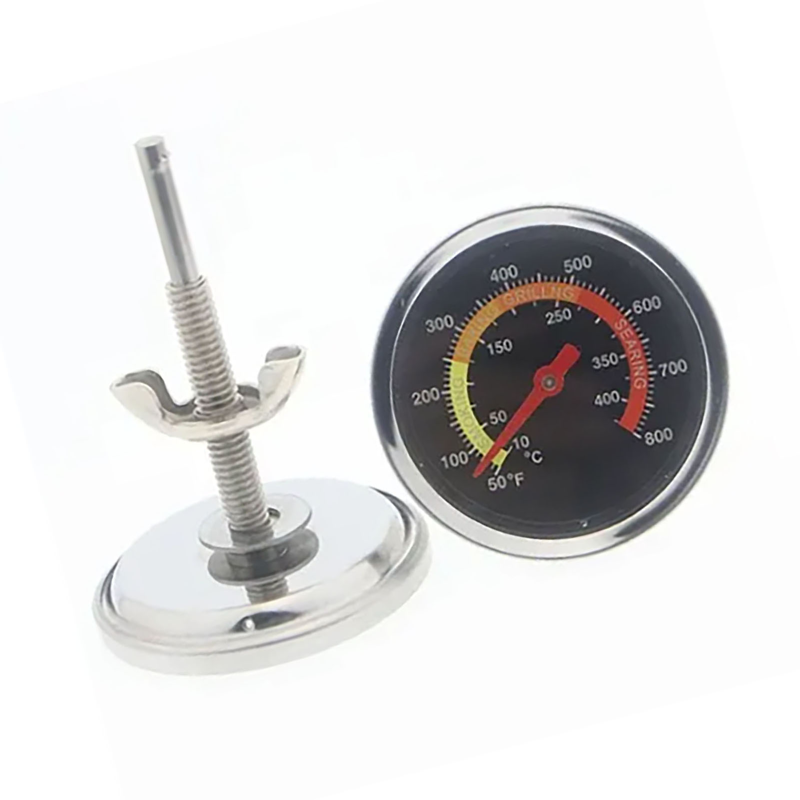 Bimetall-ofenthermometer Mit Ständer Und Drehknopfanzeige Für Grillgeräte.