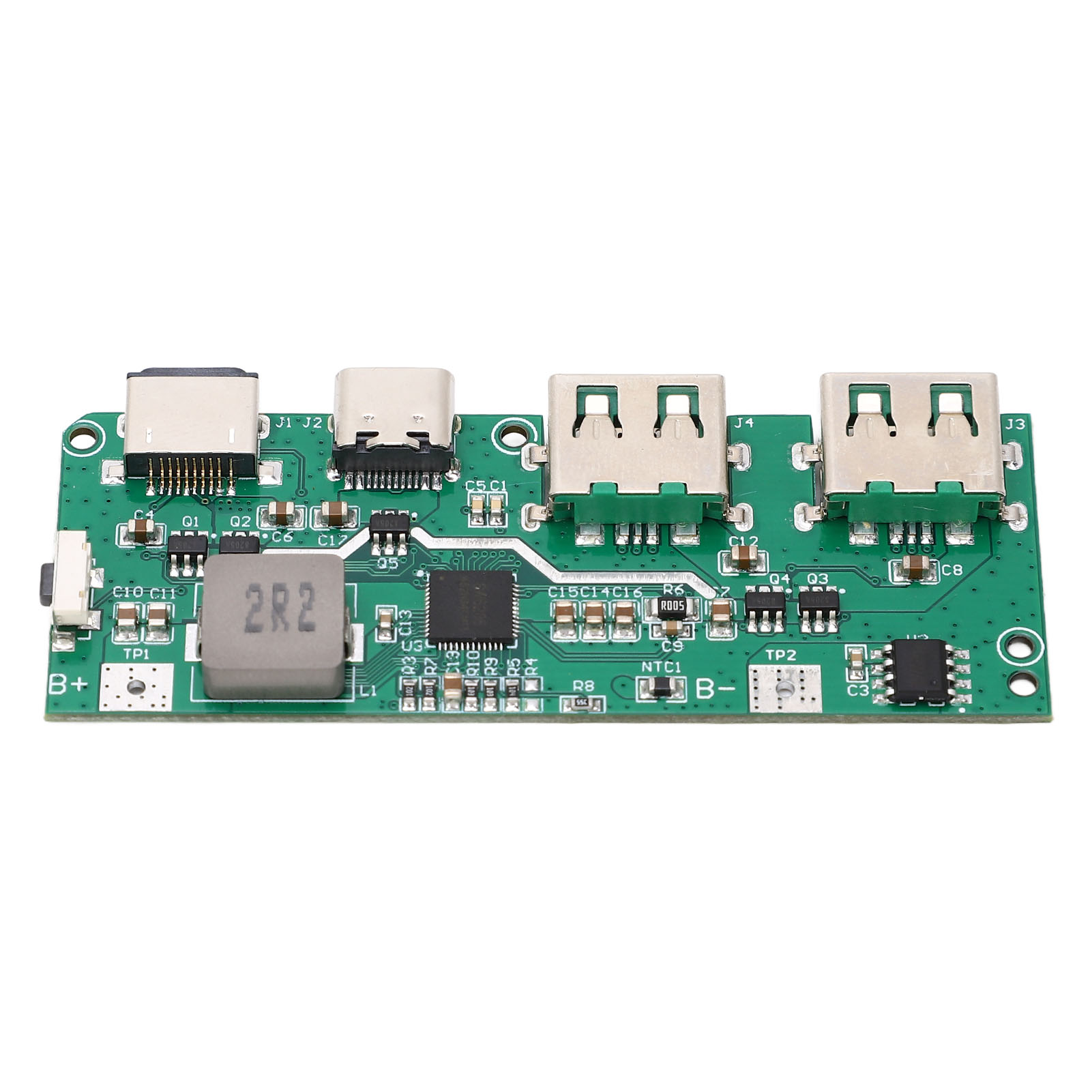 Qc4.0/qc3.0 Schnelllademodule Mit Zwei Leds Und Usb-anschluss, 6v-32v Mobiles Netzteilmodul