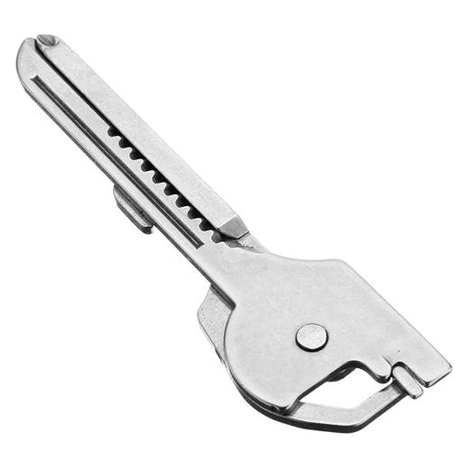 Multifunktionale Federklemme, Tragbar, Faltbar, Edelstahl, 6 In 1, Für Outdoor- Und Heimaktivitäten.