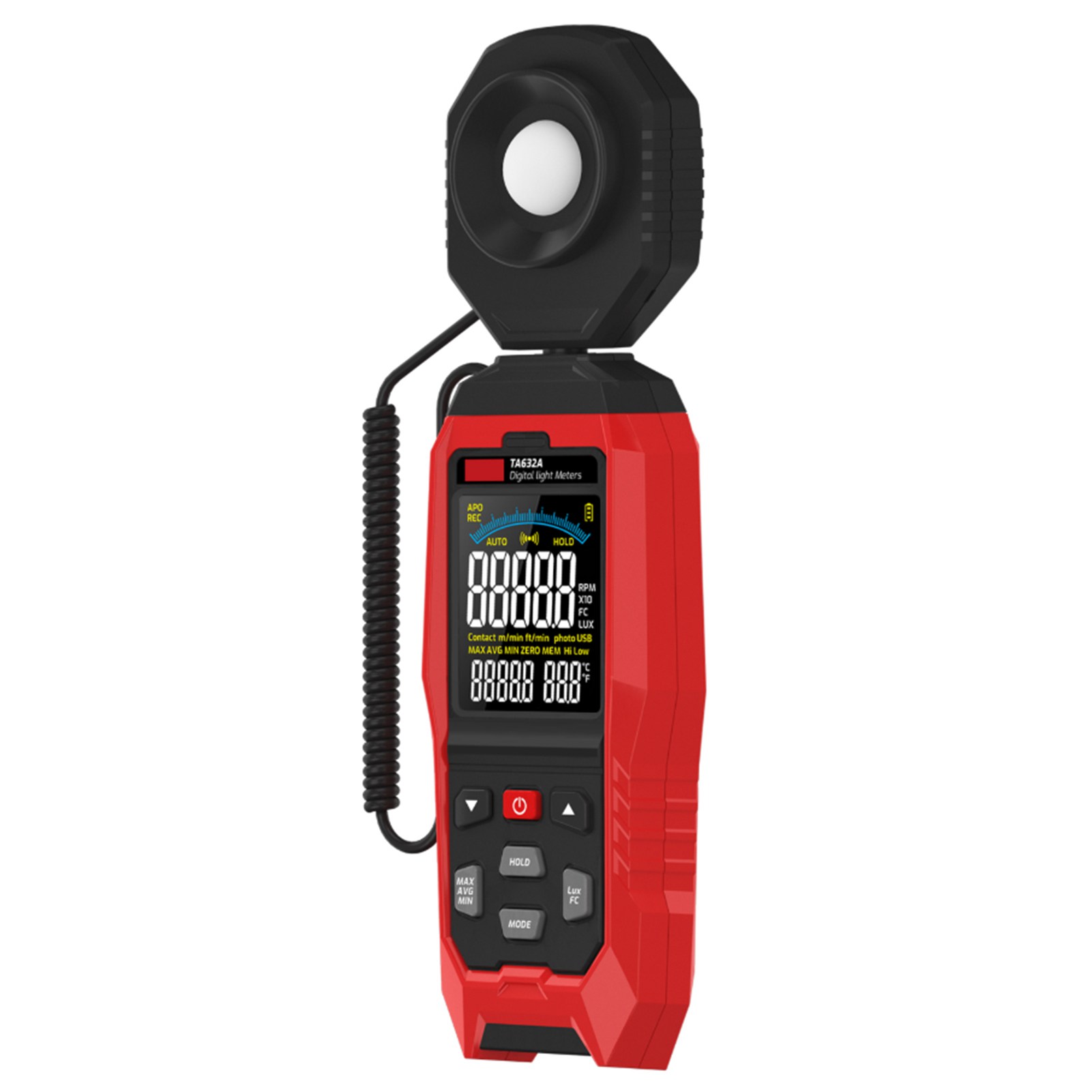 Digitales Luxmeter 200.000 Lx Fc, Photometer Für Prüfzwecke