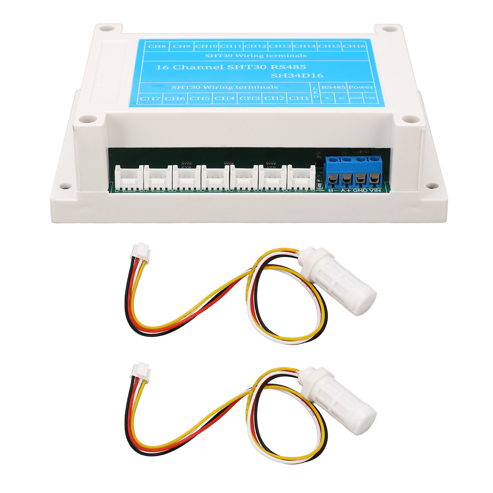 16-kanal-rs485-temperatur- Und Feuchtigkeitssensormodul, Kollektor-steuerplatine Für Rtu, 830v Dc Elektronische Komponente