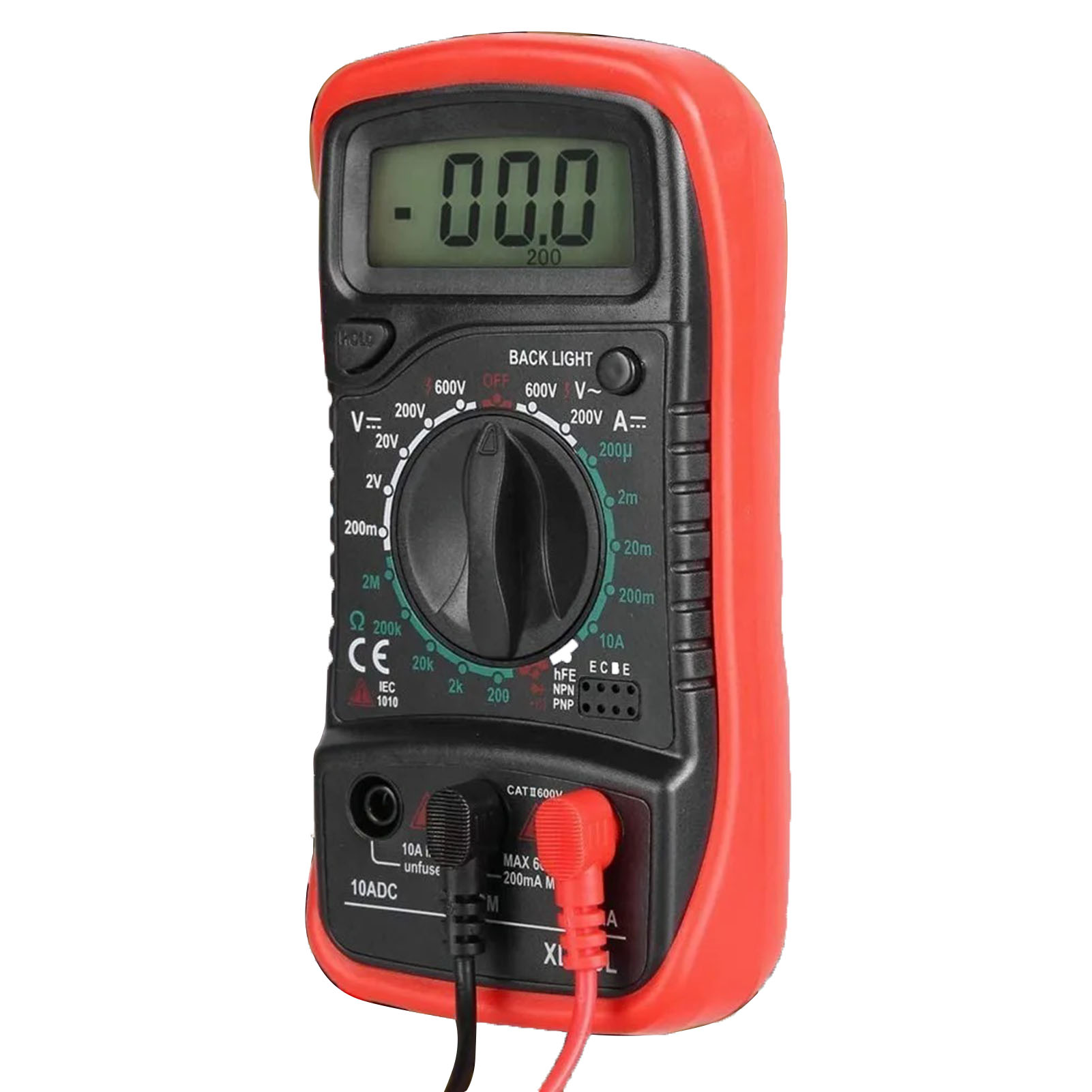 Multifunktionales Digitales Multimeter Mit Display, Ac/dc-spannungs-, Strom-, Widerstands- Und Temperaturfunktionen Sowie Akustischem Signal.
