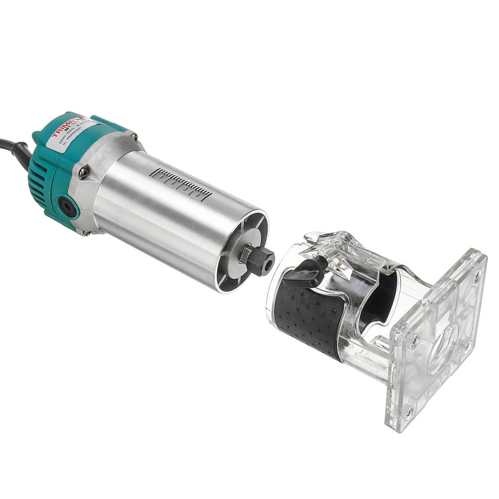 Kompaktes Elektrisches Oberfräsen-set Für Holz, Fräs- Und Fasenwerkzeug, Eu-stecker, Aluminiumgehäuse