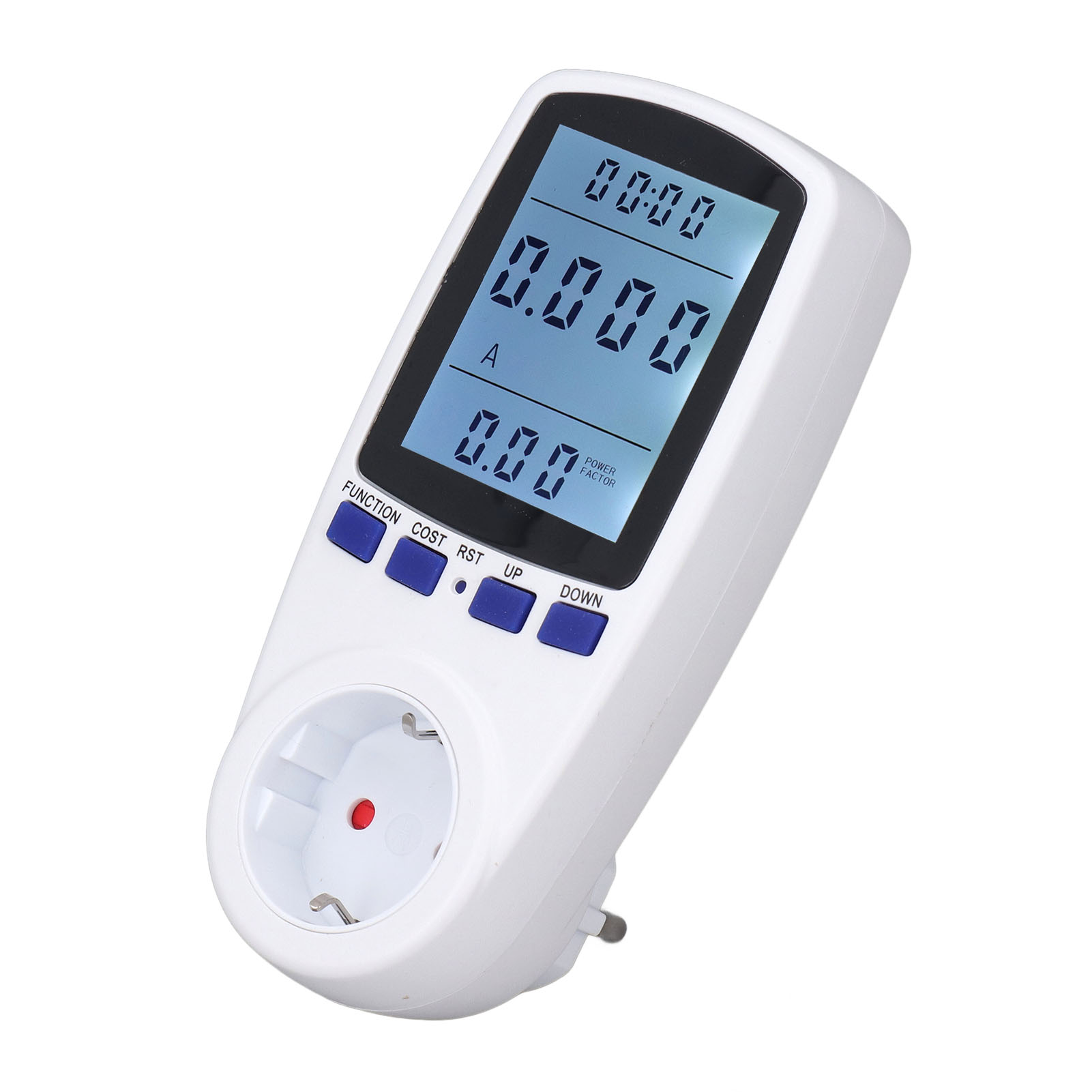 Multifunktions-wattmeter, Amperemeter, Kilowattmeter, Hintergrundbeleuchtetes Display, Stromverbrauchsanzeige, 230-v-eu-stecker