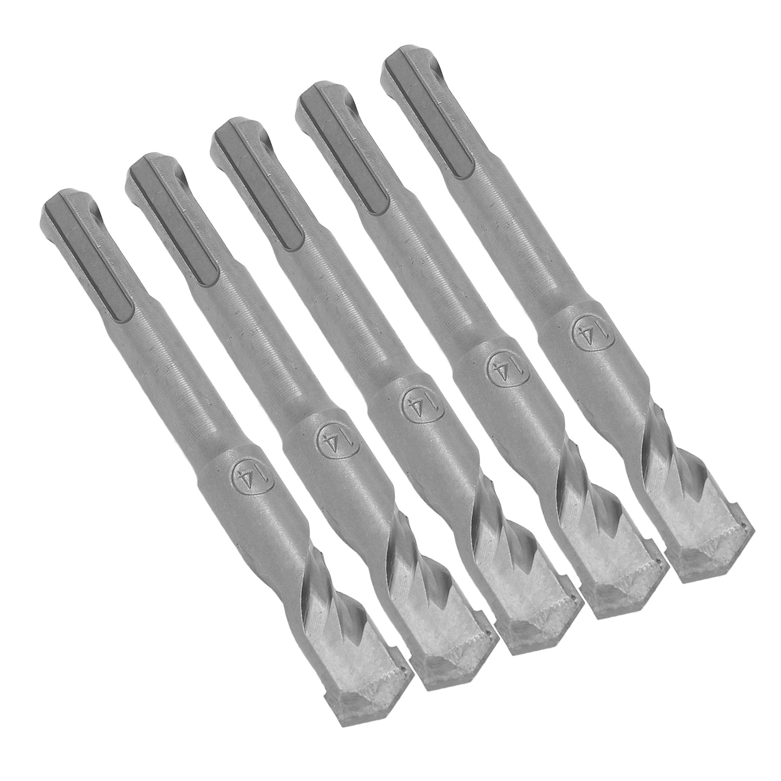 Satz Von 5 Hartmetall-schlagbohrern, 2 Schneiden, Für Ziegel Und Stein, 110 Mm (14 Mm / 0,55 Zoll) Öffnungsdurchmesser.
