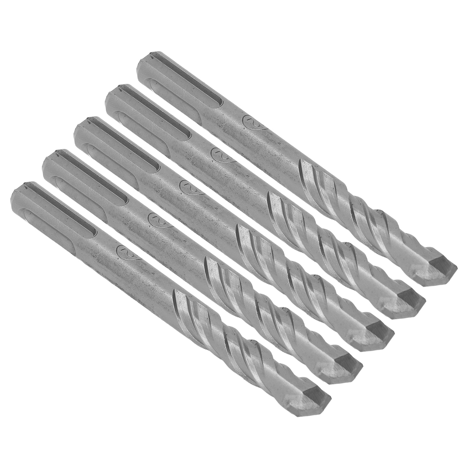 Satz Von 5 Hartmetall-schlagbohrern, 2 Schneiden, Für Ziegel Und Stein, 110 Mm (12 Mm / 0,47 Zoll) Öffnungsdurchmesser.